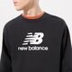 Férfi pulóver NEW BALANCE PULÓVER NB ESSENTIALS LOGO CREW mt31538bk szín: fekete