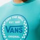 Férfi póló VANS PÓLÓ AUTHENTIC CHECKER SS vn0a54d1z6r1 szín: kék