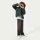 Gyerek átmeneti kabát ADIDAS KABÁT PADDED JACKET BOY hk0386 szín: zöld