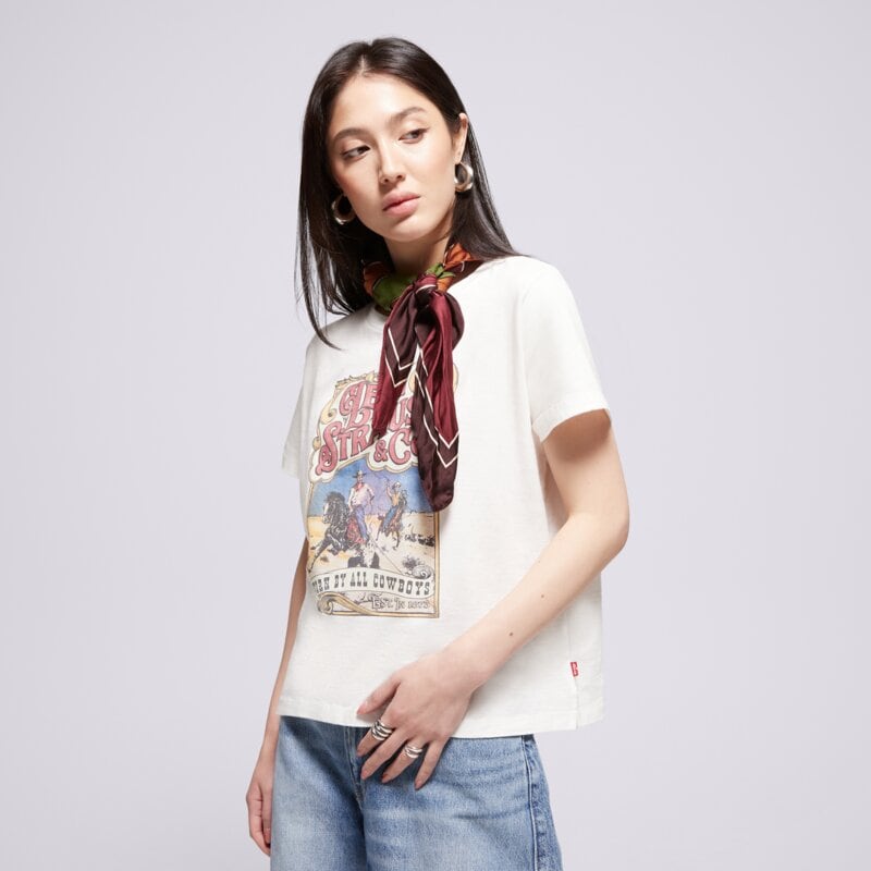 LEVI'S PÓLÓ GRAPHIC BOXY TSHIRT WHITES
