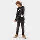 Gyerek pulóver NIKE PULÓVER B NSW FLC SWOOSH CREW BOY dd8726-010 szín: fekete