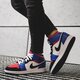 Gyerek sportcipők AIR JORDAN 1 MID BG 554725-124 szín: kék