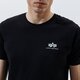 Férfi póló ALPHA INDUSTRIES PÓLÓ BASIC T SMALL LOGO 188505-03 szín: fekete