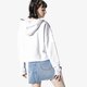 Női pulóver ADIDAS PULÓVER CROPPED HOODIE WHT dx2321 szín: fehér