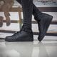 Gyerek sportcipők NIKE AIR FORCE 1 MID (GS)  314195-004 szín: fekete