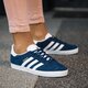 Gyerek sportcipők ADIDAS GAZELLE J  by9144 szín: sötétkék