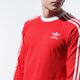 Férfi póló ADIDAS PÓLÓ 3-STRIPES LS T fm3776 szín: piros