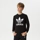 Gyerek pulóver ADIDAS PULÓVER TREFOIL CREW BOY ed7797 szín: fekete