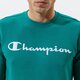 Férfi pulóver CHAMPION PULÓVER CREWNECK SWEATSHIRT 214140gs040 szín: zöld