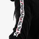 Férfi pulóver FILA PULÓVER DAVID TAPE HOODIE 687023002 szín: fekete