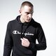 Férfi pulóver CHAMPION PULÓVER KAPUCNIS BASIC HOODY KANGAROO 215494kk001 szín: fekete