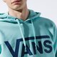 Férfi pulóver VANS PULÓVER KAPUCNIS VANS CLASSIC PO HOODIE II vn0a456byjc1 szín: zöld