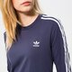 Női póló ADIDAS PÓLÓ 3STR LONGSLEEVE he6877 szín: sötétkék