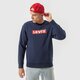 Férfi pulóver LEVI'S PULÓVER T3 RELAXED GRAPHIC CREW 39134-0031 szín: sötétkék