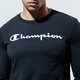 Férfi póló CHAMPION PÓLÓ CREWNECK LONG SLEEVE PÓLÓ 214748kk001 szín: fekete