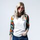 Női póló VANS PÓLÓ WM NURSERY WHITE/MULTI TROPIC vn0a4doivbm1 szín: fehér