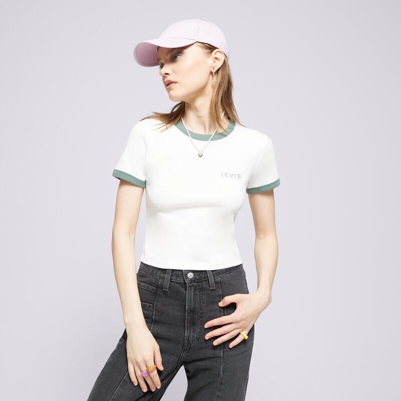 LEVI'S PÓLÓ GRAPHIC RINGER MINI TEE WHITES