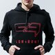 Férfi pulóver CONFRONT PULÓVER KAPUCNIS BIG LOGO HOODY cf320blm38001 szín: fekete