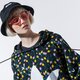 Női pulóver ADIDAS PULÓVER KAPUCNIS AOP CROP HOODIE fl4110 szín: multicolor