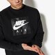 Férfi pulóver NIKE PULÓVER M NSW CREW AIR FLC 886050-010 szín: fekete