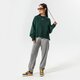 Női pulóver NIKE PULÓVER W NSW ESSNTL CLCTN FLC OS CRW dj7665-397 szín: zöld
