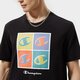 Férfi póló CHAMPION PÓLÓ CREWNECK PÓLÓ 217221kk003 szín: fekete