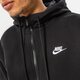 Férfi pulóver NIKE PULÓVER CIPZÁRAS SPORTSWEAR CLUB FLEECE bv2645-010 szín: fekete