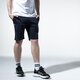 Férfi rövidnadrágok CHAMPION RÖVIDNADRÁG LOGO SHORTS 215497bs501 szín: sötétkék