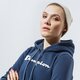 Női pulóver CHAMPION PULÓVER KAPUCNIS HOODED SWEATSHIRT 113207bs501 szín: sötétkék