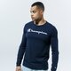 Férfi póló CHAMPION PÓLÓ CREWNECK LONG SLEEVE PÓLÓ 214748bs501 szín: sötétkék