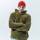 Férfi pulóver CHAMPION PULÓVER KAPUCNIS HOODED TOP 214973ms549 szín: khaki