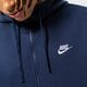 Férfi pulóver NIKE PULÓVER CIPZÁRAS SPORTSWEAR CLUB FLEECE bv2645-410 szín: sötétkék