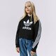 Gyerek pulóver ADIDAS PULÓVER KAPUCNIS CROPPED HOODIE GIRL h32337 szín: fekete