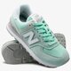 Női sportcipők NEW BALANCE WL574ESM wl574esm szín: zöld