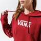 Női pulóver VANS PULÓVER KAPUCNIS FLYING V FT BOXY HOODIE vn0a4bg3zbs1 szín: bordó