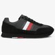 Férfi sportcipők TOMMY HILFIGER CORPORATE LEATHER FLAG RUNNER fm0fm02380990 szín: fekete