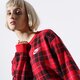 Női pulóver NIKE PULÓVER W NSW CREW FLC AOP PLAID ci5041-657 szín: multicolor