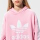 Gyerek pulóver ADIDAS PULÓVER KAPUCNIS CROPPED HOODIE GIRL hd2008 szín: rózsaszín