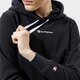 Női pulóver CHAMPION PULÓVER KAPUCNIS HOODED SWEATSHIRT 112586kk001 szín: fekete