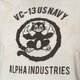Férfi póló ALPHA INDUSTRIES PÓLÓ USN CAT T 106517650 szín: fehér