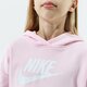 Gyerek pulóver NIKE PULÓVER KAPUCNIS SPORTSWEAR CLUB GIRL dc7210-663 szín: rózsaszín