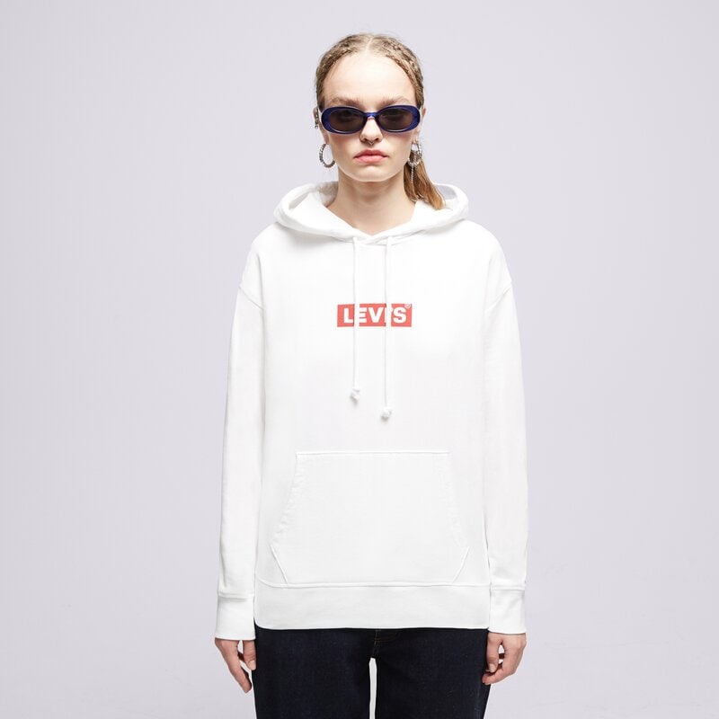 LEVI'S PULÓVER KAPUCNIS BOXTAB HOOD WHT/RED