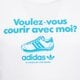 Férfi póló ADIDAS PÓLÓ GRFX TEE jc8365 szín: fehér