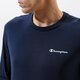 Férfi póló CHAMPION PÓLÓ LONG SLEEVE PÓLÓ 214157bs501 szín: sötétkék