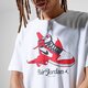 Férfi póló JORDAN PÓLÓ M J BRAND GRAPHIC SS CREW cn3596-100 szín: fehér