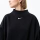 Női pulóver NIKE PULÓVER W NSW STYLE FLC MOCK OOS dq5765-010 szín: fekete