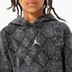 Gyerek pulóver JORDAN PULÓVER KAPUCNIS ESSENTIALS SNAKE PO GIRL 45b311-023 szín: fekete