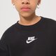 Gyerek pulóver NIKE PULÓVER G NSW CLUB FLC BF CREW LBR GIRL dd7473-010 szín: fekete