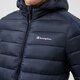 Férfi télikabát CHAMPION KABÁT TÉLI HOODED JACKET 216647bs501 szín: sötétkék