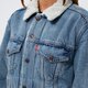 Női télikabát LEVI'S KABÁT TÉLI EX BF SHERPA TRUCKER 361370026 szín: kék